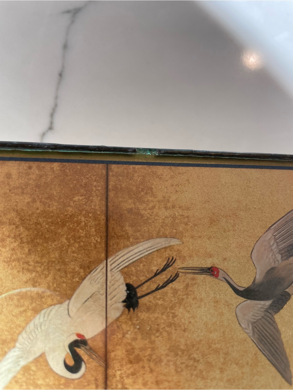 Suzuki Kiitsu “Reeds and Cranes” Japanese Vintage Art Print - Picture 7 of 12